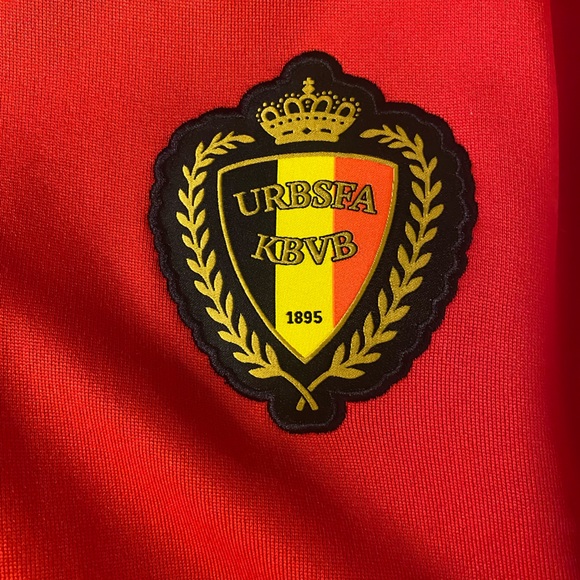 BNWOT Adidas Belgium official anthem  national soccer stadium track jacket in M! - Picture 3 of 7
